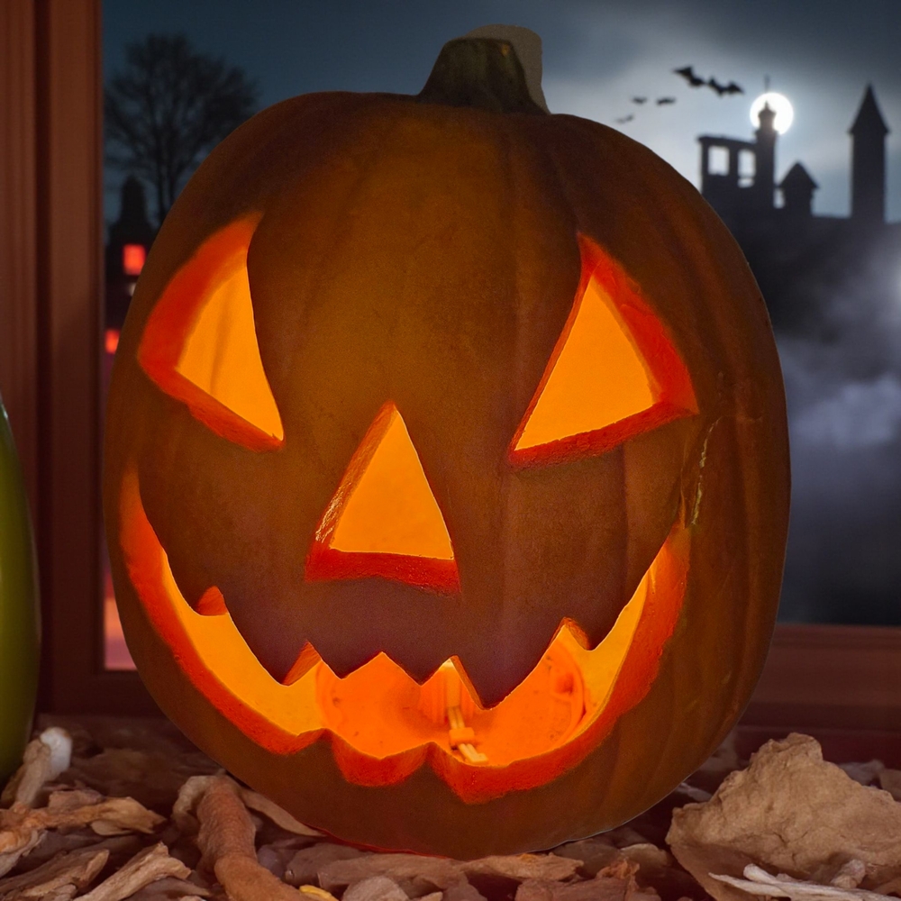 Vintage Trendmasters Halloween Jack-O'-Lantern Light Decoration 1993
